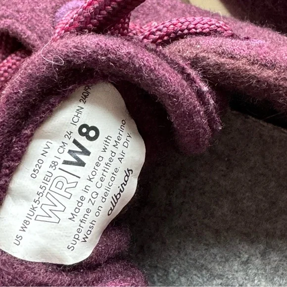 Allbirds Women’s Merino Wool Running Shoe in Berry Purple - Picture 4 of 12
